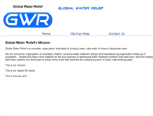 Tablet Screenshot of globalwaterrelief.com